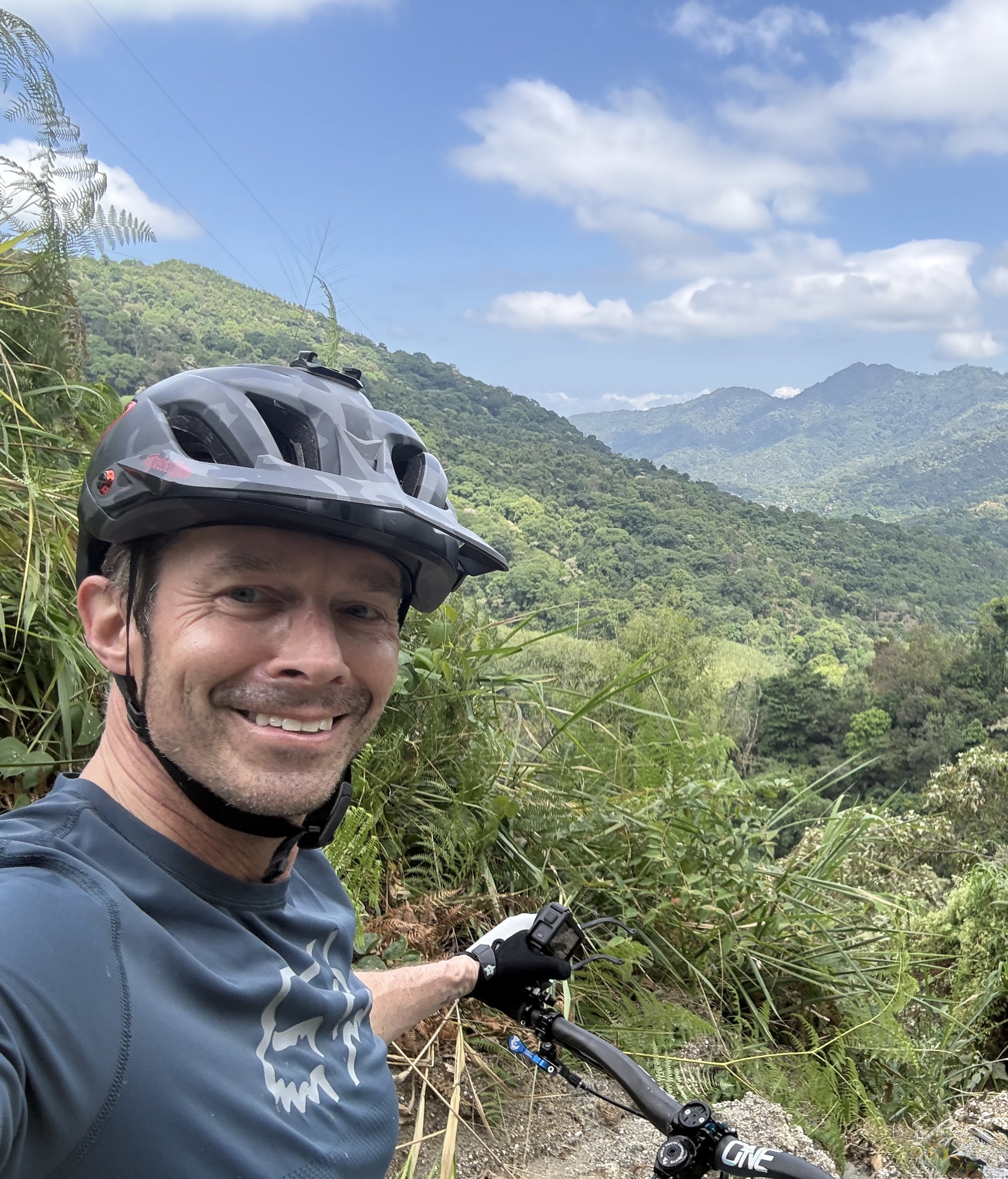 Will Yandell on a mountain bike trail